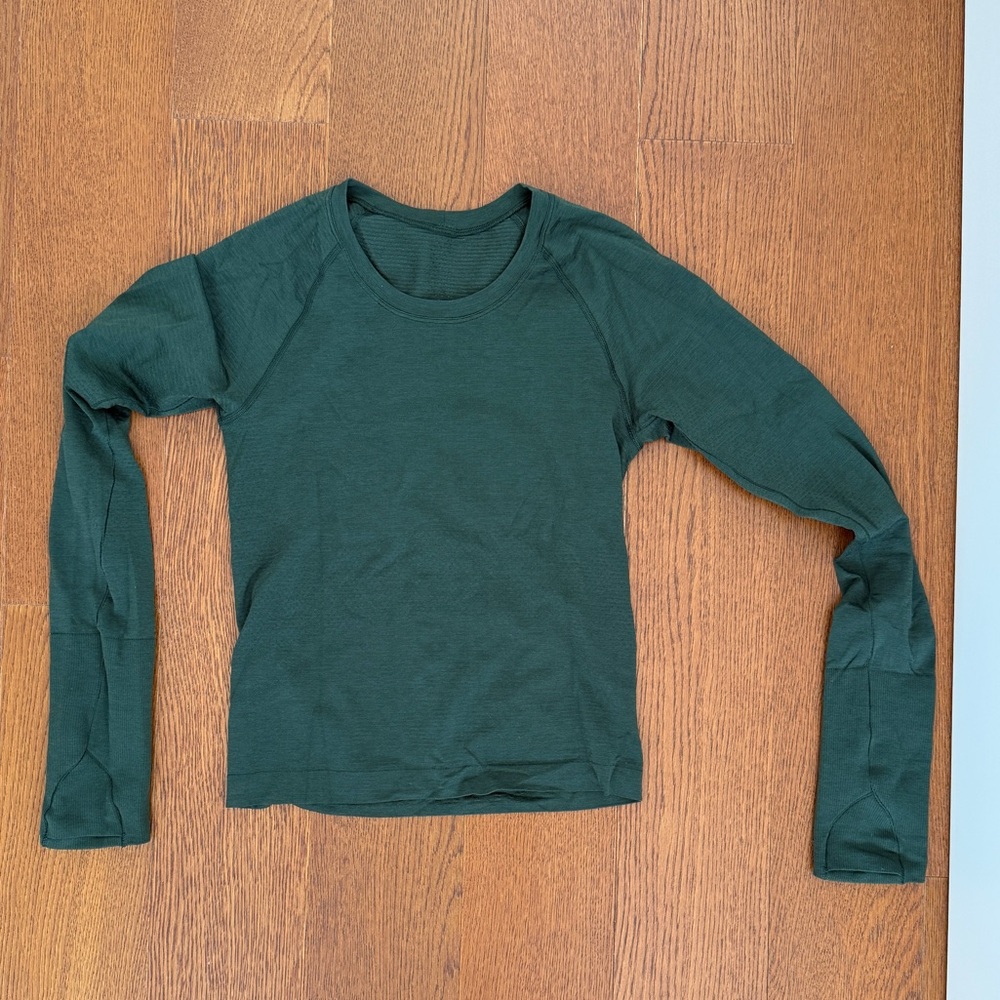 lululemon athletica Dark Green Long Sleeve Tee